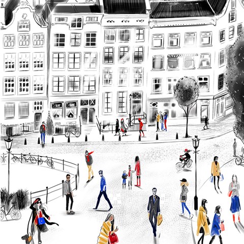 Lucy truman Amsterdam Travel illustration